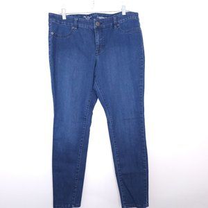 The Limited Denim High Rise Legging Jean Dark Wash Blue sz 16